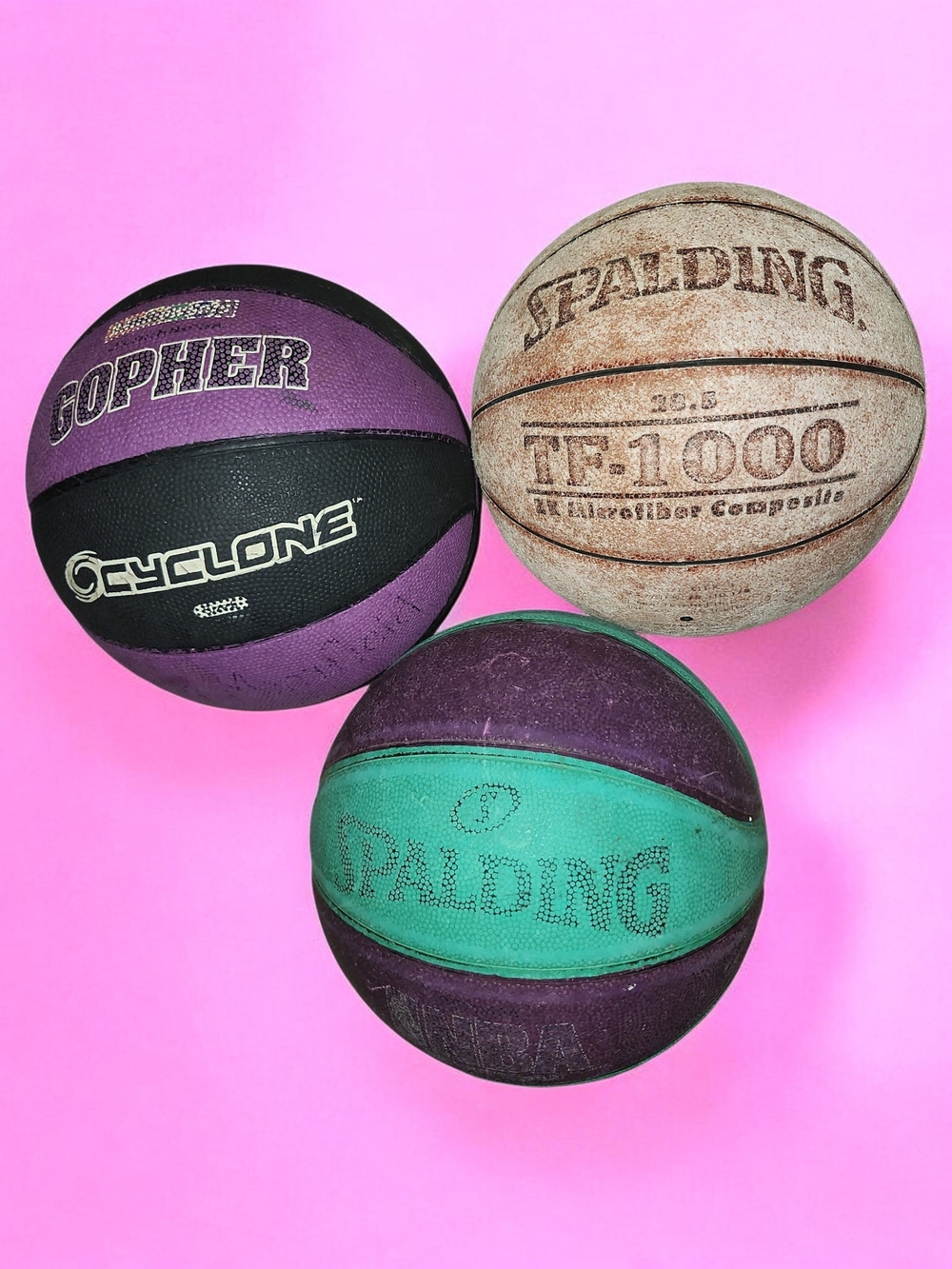 Spalding Teal & Purple Outdoor Basketball (Two-Tone)
